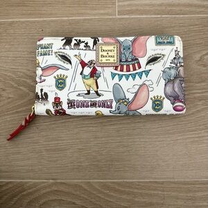 Dooney & Bourke dumbo parks Wallet - White with Multicolor Design